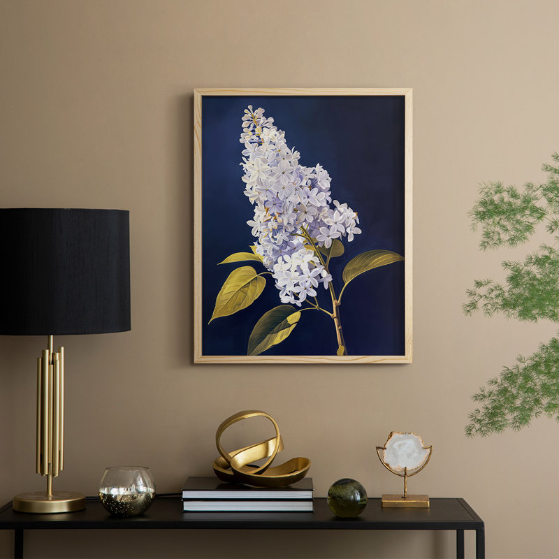 Reproduction encadrée FLORAL Series CLxxx - bois massif, H 30 po x l 24 po