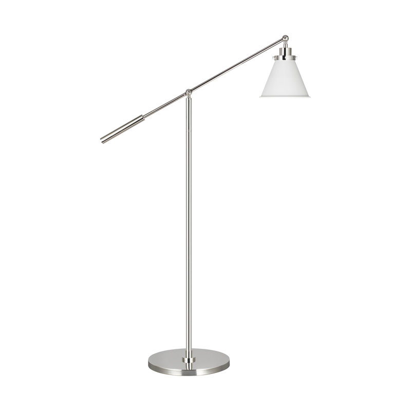 Wellfleet Task Floor Lamp, Silver, Black