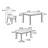 5 Piece Upholstered Dining Set With Bench-1906541338