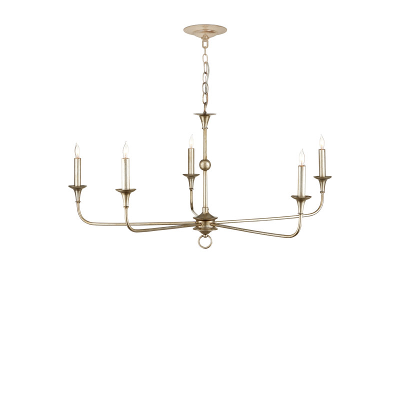 Lustre classique à 5 lumières de style bougie Nottaway