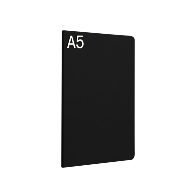 Cahier de classe A5 Kraft, Noir