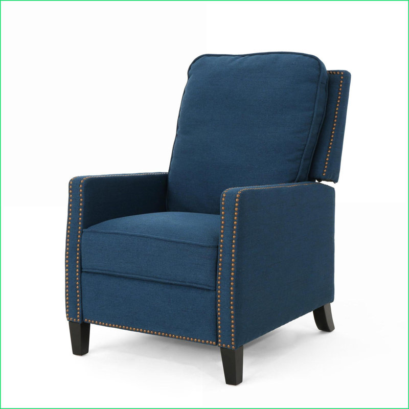 Fauteuils inclinables, fauteuil inclinable manuel de 27,5 po de largeur | Tissu bleu marine, Bleu