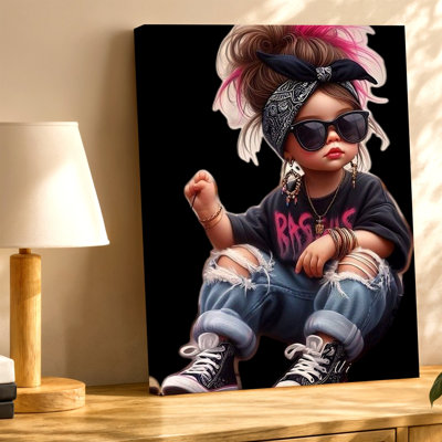 Impression d'art mural sur toile, lunettes de soleil Fashion