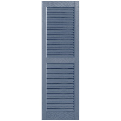 Straight Top Open Louver Shutters Pair