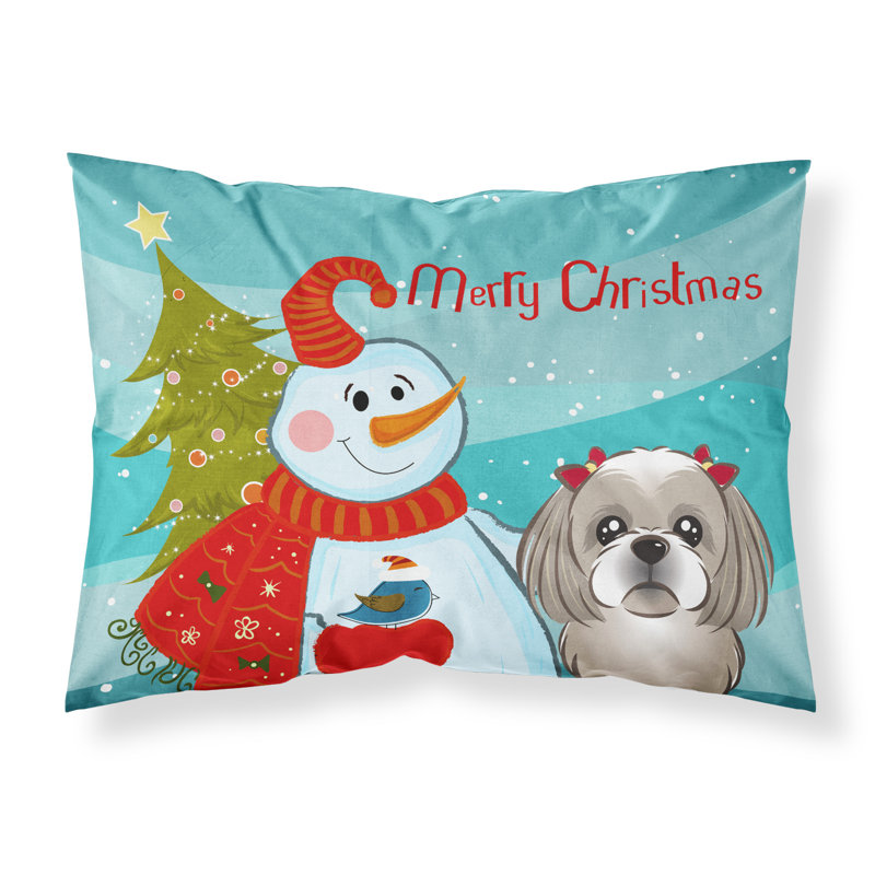 Microfiber, Gray Silver Shih Tzu