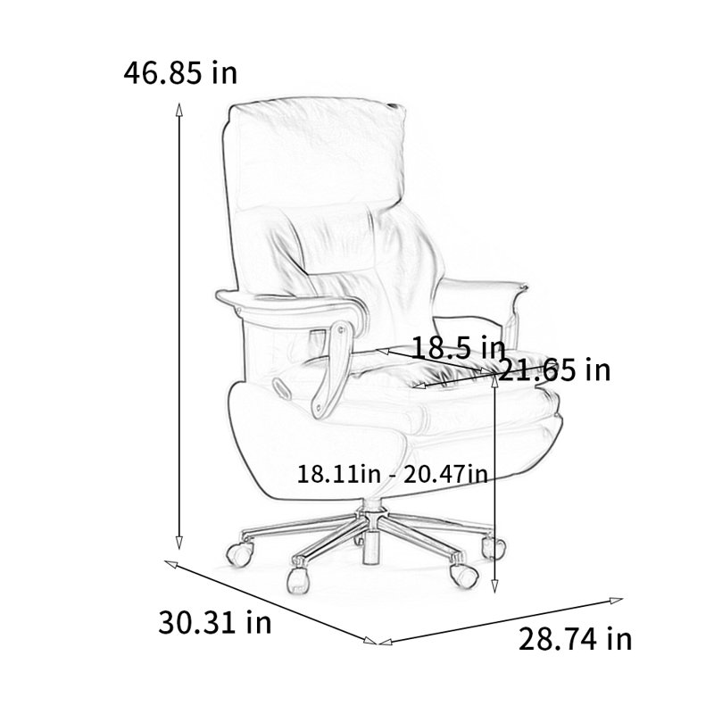 Silent and environmentally friendly office chair, Black
