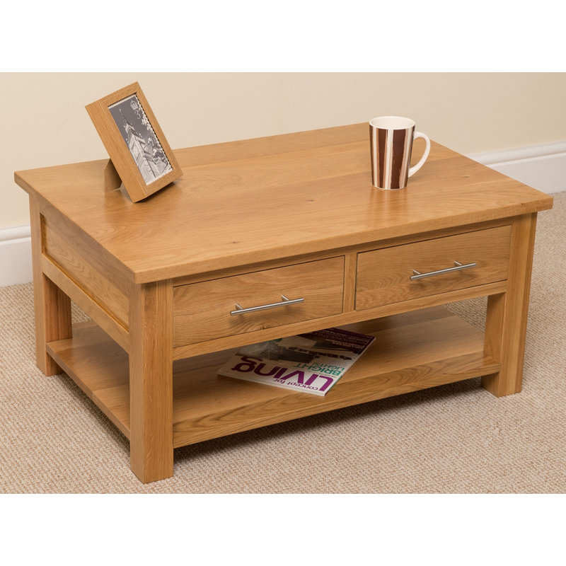 Trestle Coffee Table with Storage