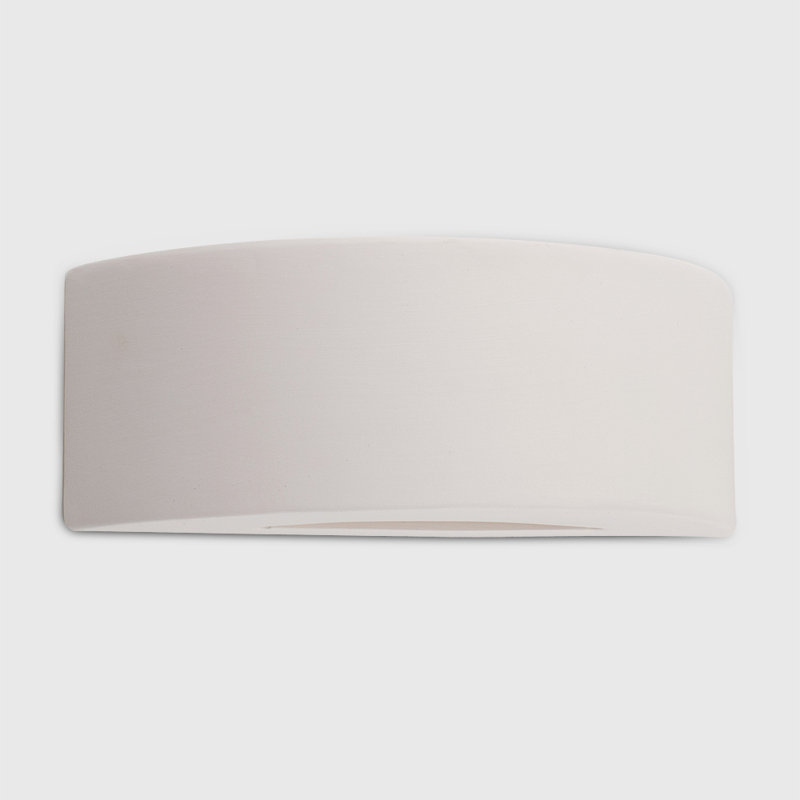 Alvey Ceramic Flush Mounted Sconce, No