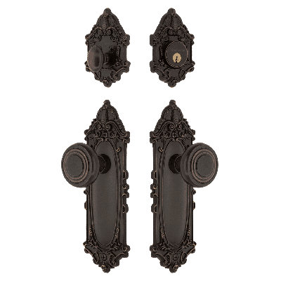 Nostalgic Warehouse Victorian Entry Set with Deco Knob