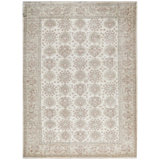 Hand-Knotted High-Quality Ivory Area Rug