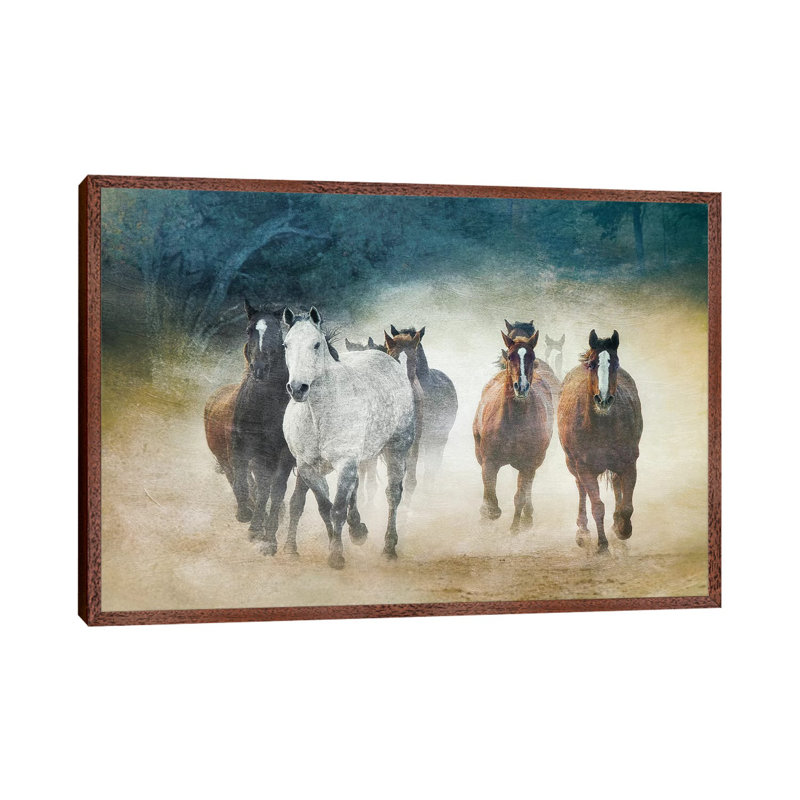 Dust Devils by Wendy Caro - Print on Canvas, Classic Brown Wood Framed, 152.5 cm H x 101.5 cm W
