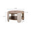 Table basse en bois sculpté, table de bout rétro avec rangement double couche, petite table d'appoint pour le salon, table de chevet de style palais pour les petits espaces