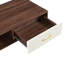 Table basse rectangulaire avec pieds en bois massif, tiroir coulissant pour le rangement, table moderne pour le salon-1090444057