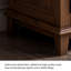 Buffet en bois manufacturé et brun noisette