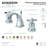 Kingston Brass Millennium Two-Handle 3-Hole Deck Mount Widespread Bathroom Faucet with Brass Pop-Up Drain-34130777