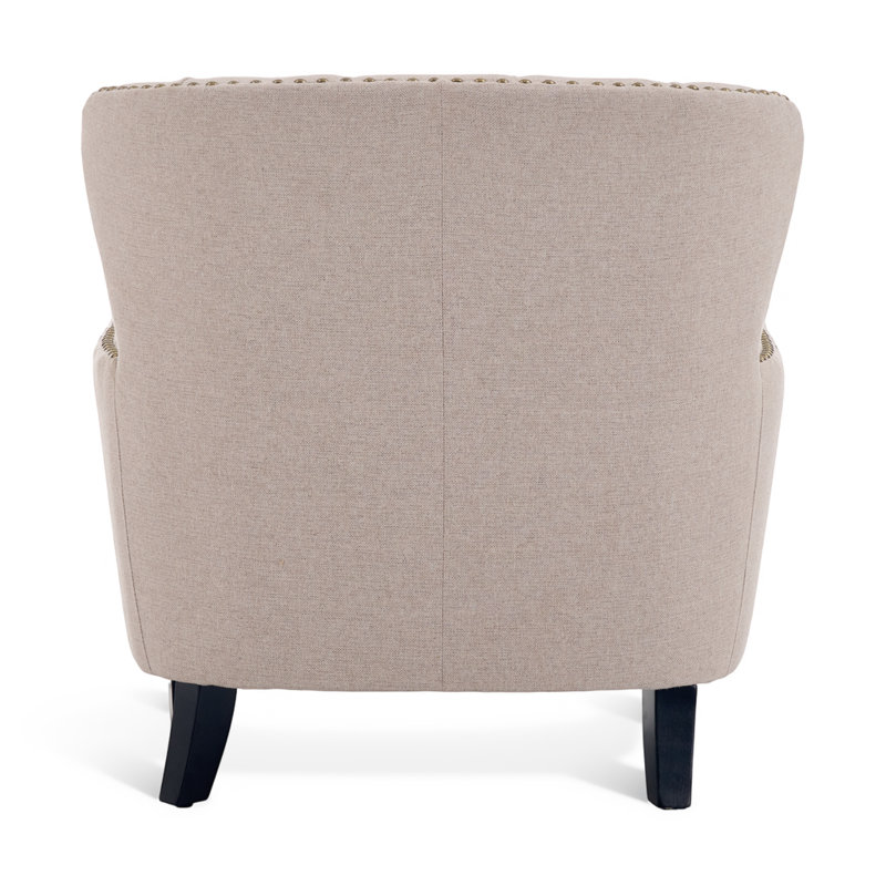 Higgenbotham Armchair, Light Beige Linen
