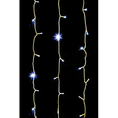 Glenam Indoor 50 - Bulb 150'' Plug-in LED Curtain String Light