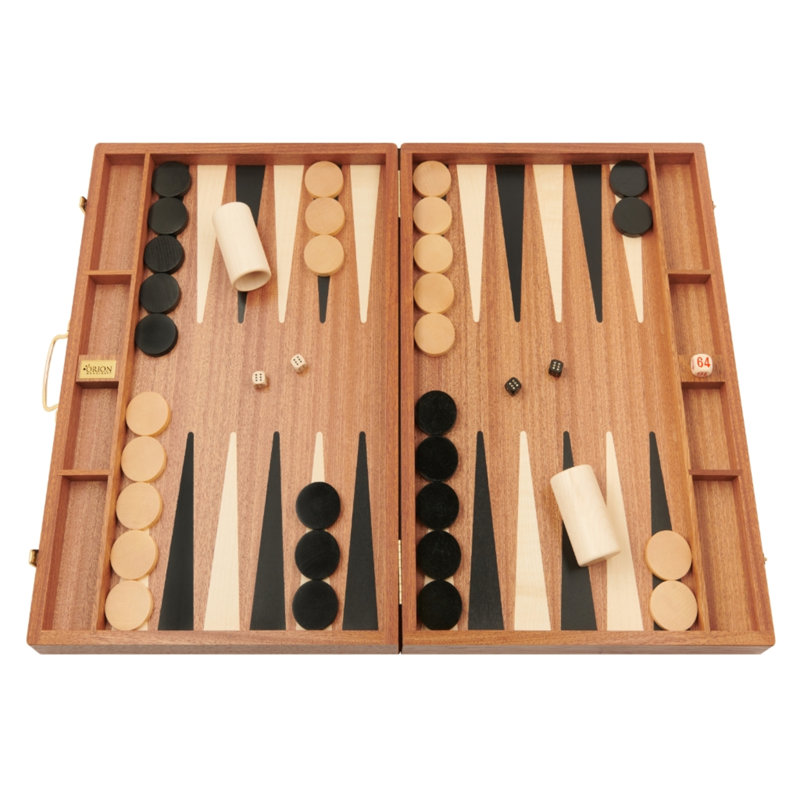 Ensemble de backgammon avec supports