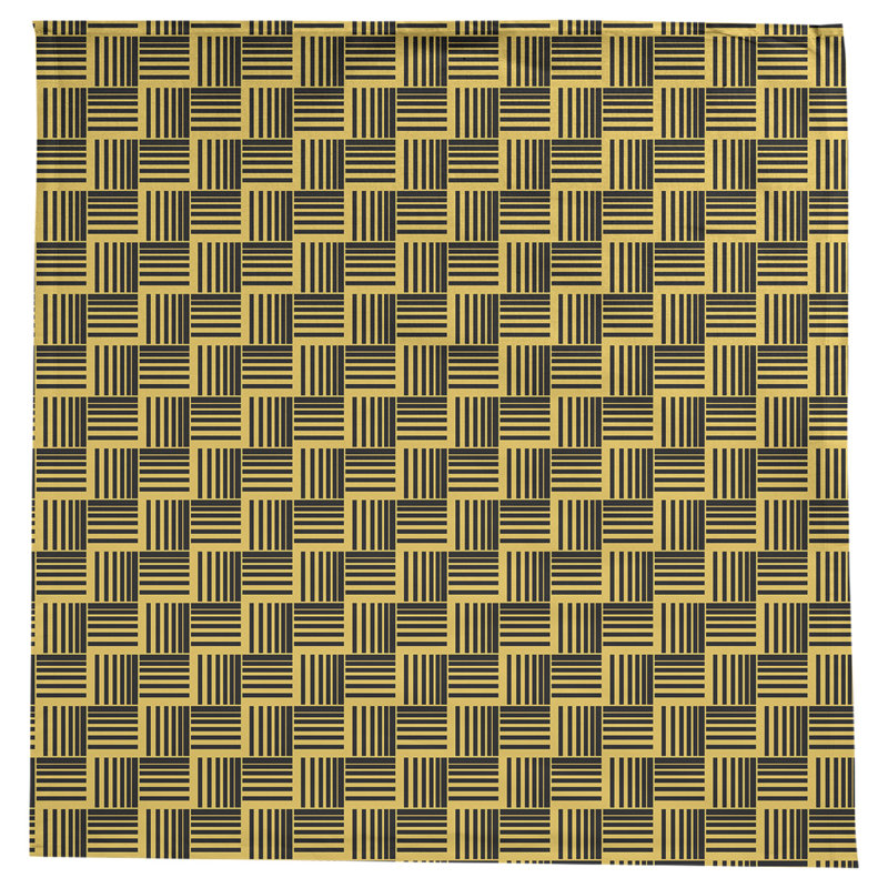 Rayures nattes classiques Nappe, Jaune / noir