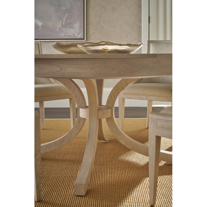Surrey Extendable Oak Round Dining Table, Dover