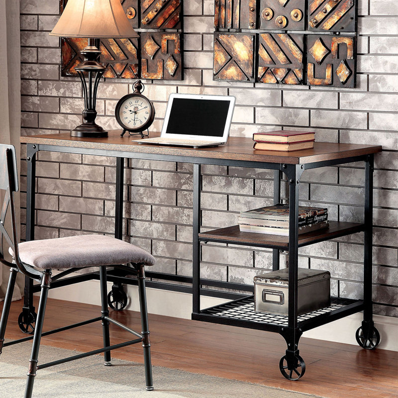 Clayburgh Solid Wood Base Writing Desk