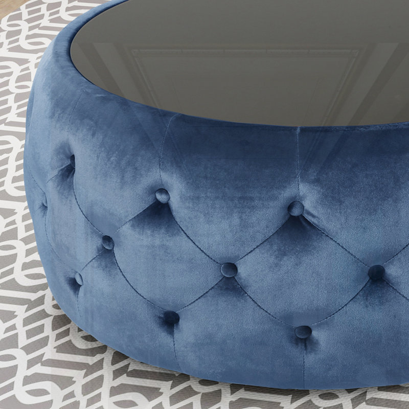 OTTOMAN moderne, Bleu très foncé