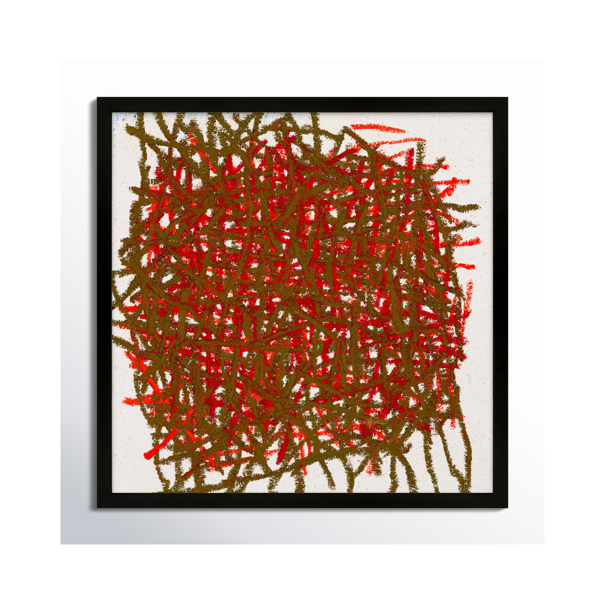 Thicket by Stephanie Dennis, Black, 30" H x 30" W  x 1.25" D