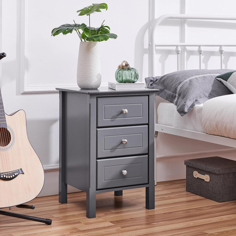40cm W Manufactured Wood Bedside Table