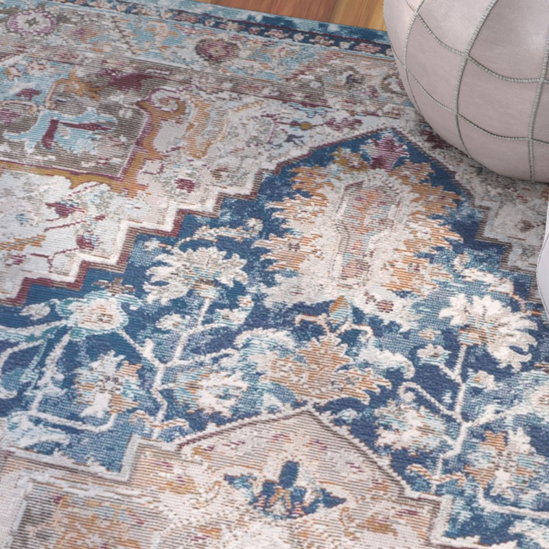 Bruckmann Performance Oriental Rug, Square 6'5"