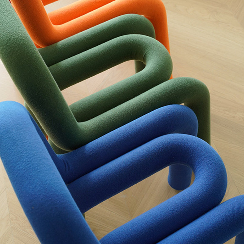Chaise d'appoint bleue (dossier de 2), Blue