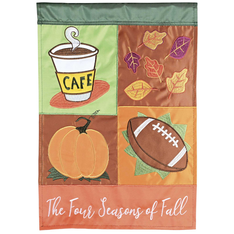 Drapeau des quatre saisons de l'automne