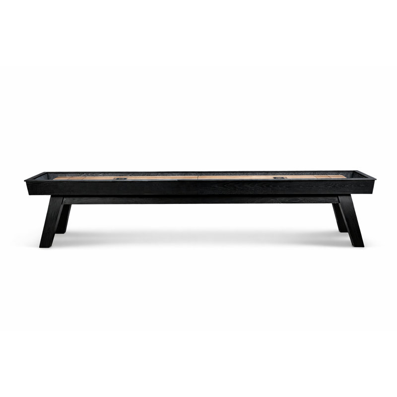 Doc & Holliday George 12' Shuffleboard Table In Natural Ash, Black Ash
