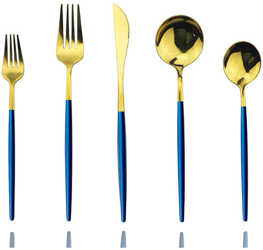 Everly Quinn Stainless Steel Flatware Set - Service for 6 Everly Quinn