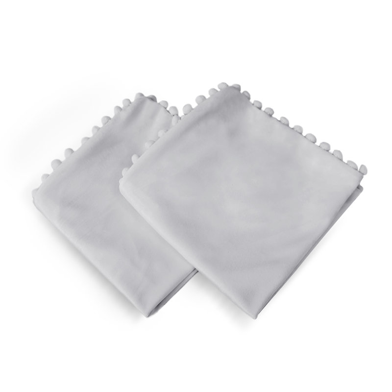 Knowles Square Cushion Cover, 46cm H x 46cm W x 1cm D, Baby Grey