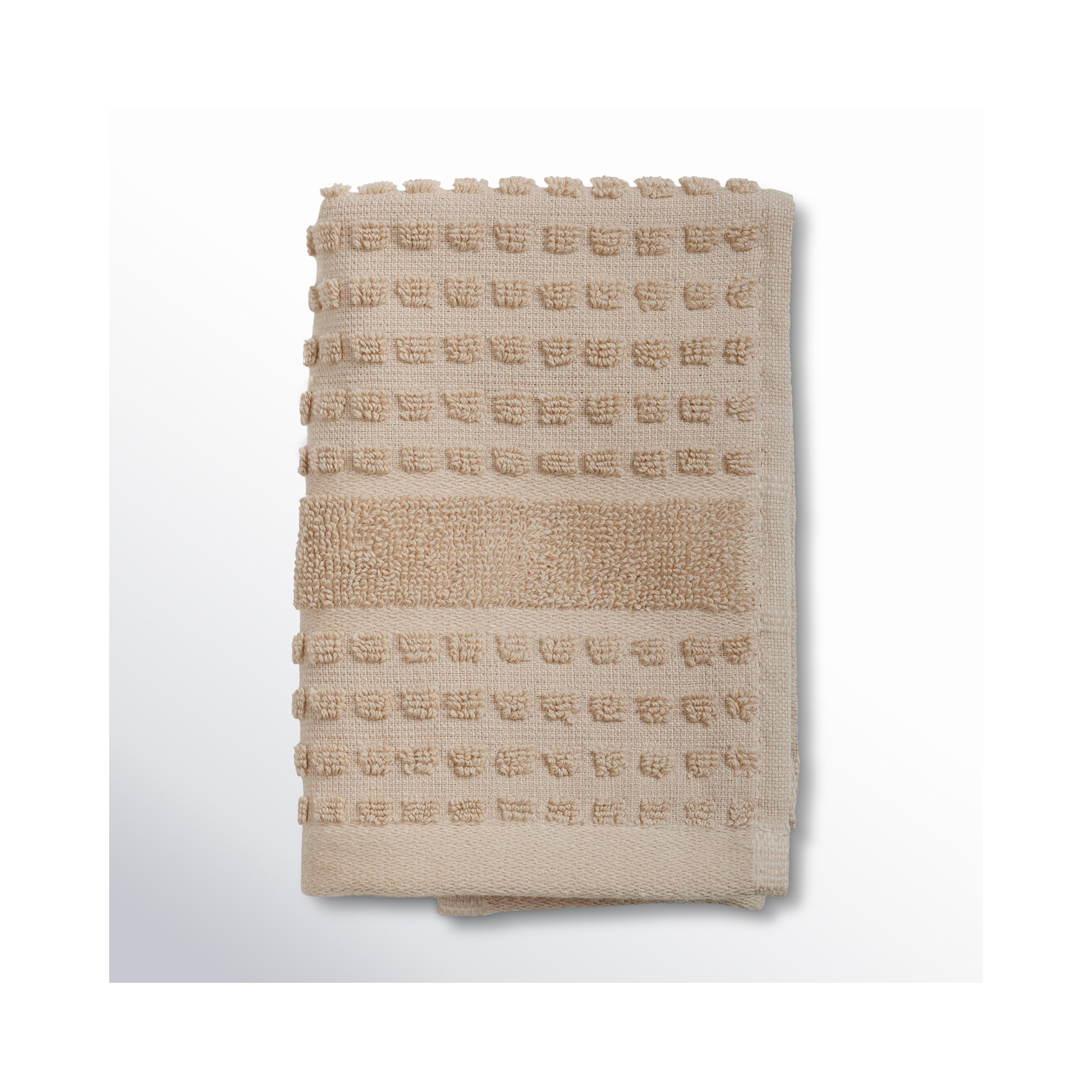 Check Washcloth 11.8" X 11.8", Sand