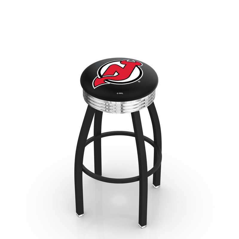 Tabouret tournant 30" avec coussin nhl, Devils du New Jersey, Tabouret de bar d'une hauteur de siège de 30 po