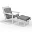 Chaise Adirondack en polyéthylène haute densité avec coussins et repose-pieds -849912675