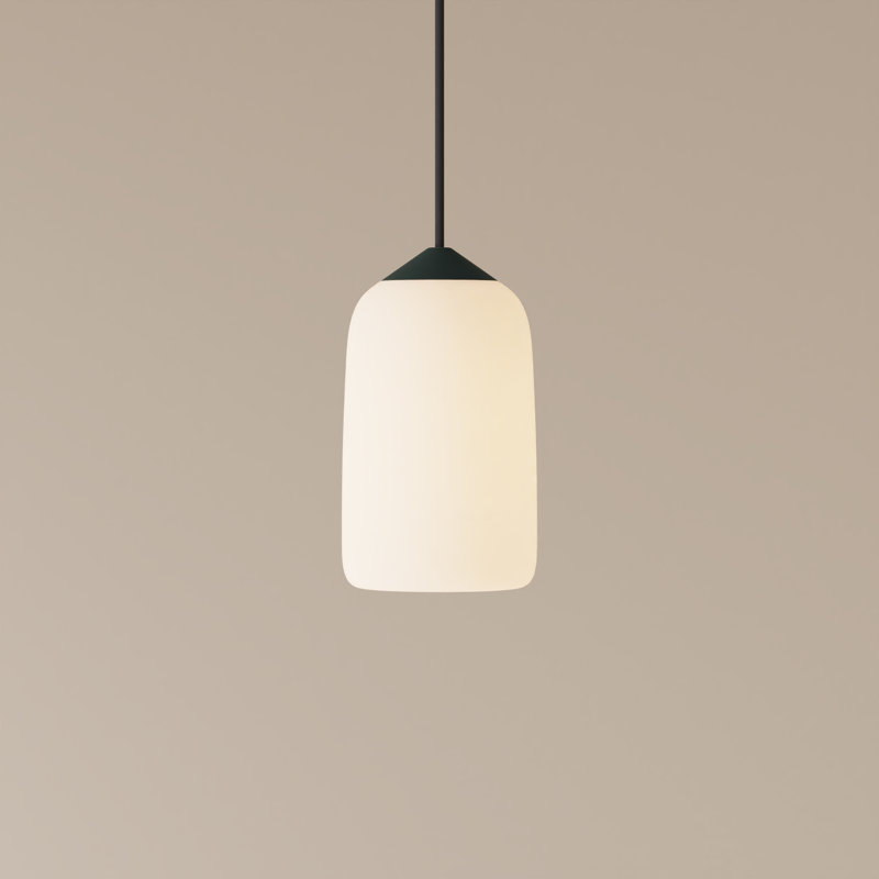 Goby Pendant Light, Sedona, 21" H x 9" W x 5.25" D, Black