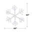 Décoration de fenêtre 60 po en forme de flocon de neige 60 po