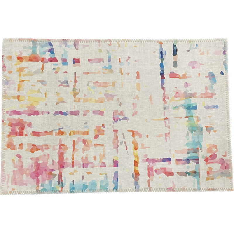 Coco Microfiber Rectangle Washable Rug, Rectangle 1'8" x 2'6"