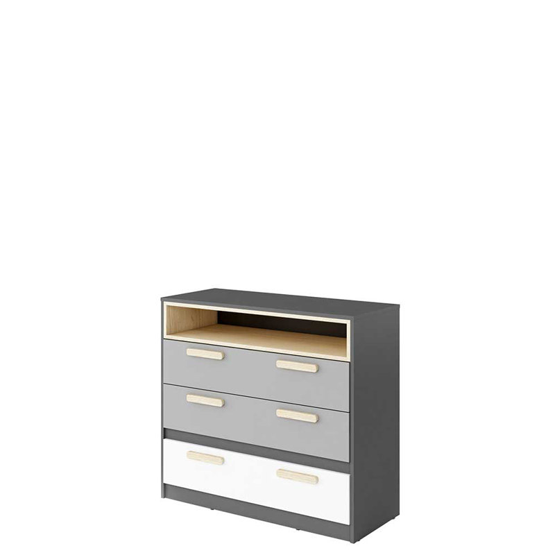 Dillinger 90cm W 3 - Drawer Chest of Drawers