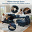 Canapé-lit en U escamotable 2 en 1 avec charge USB, chaise de rangement, porte-gobelet pour appartement, salon-2114449623