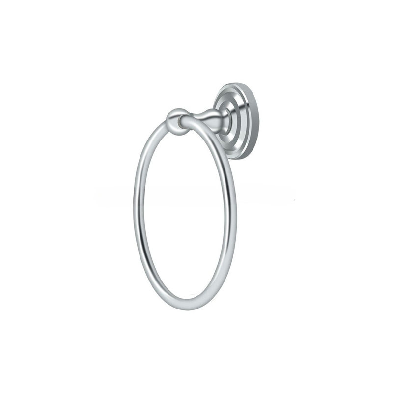 Deltana R2008-U26 6-1/2" Diameter R Series Traditional Towel Ring Polished Chrome
