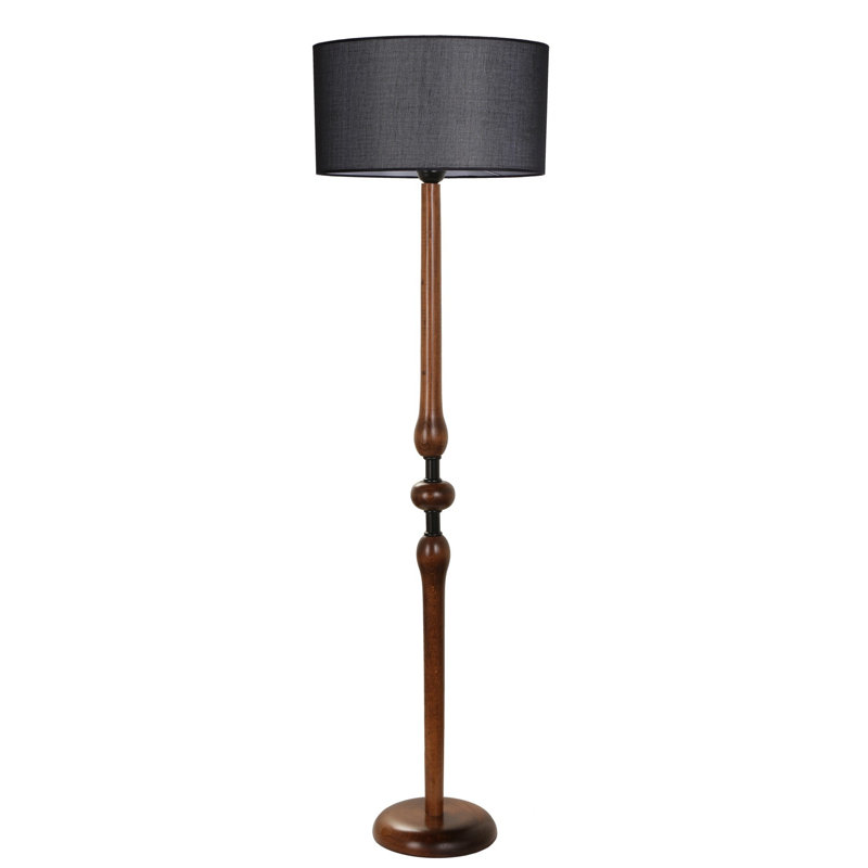 Lampe sur pied 60 po Vincenzo, Noir
