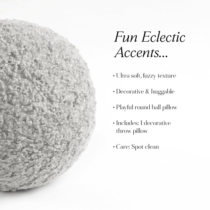 Coussin Neo Boucle, Gris