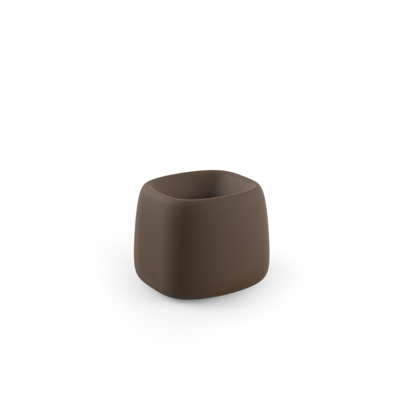 Organic Resin Pot Planter, Bronze, 16.25" H x 20" W x 18" D