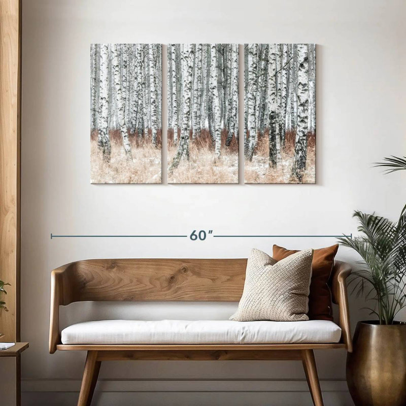 Alvord Winter Birch Grove, 28" H x 45" W