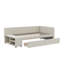 Lit plateforme simple en forme de L en peluche avec tiroirs de rangement-1377070250