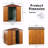6 Ft. W X 6 Ft. D Metal Outdoor Storage Shed Appealing Horizontal Siding In Woodgrain With Coffee Trim To Complement