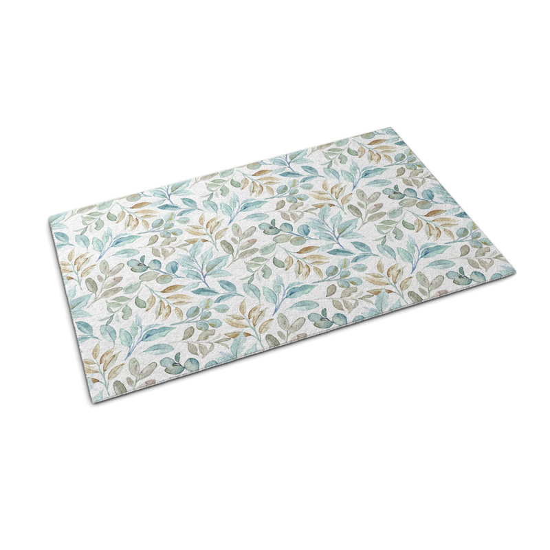 Non-Slip Floral Outdoor Doormat